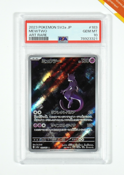 Pokemon PSA 10 Mewtwo #183 SV2a Card 151 Art Rare 2023 Japanese - Image 1