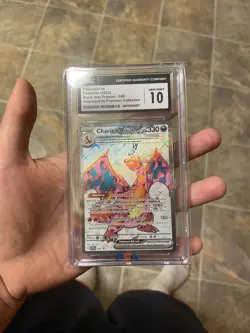 CGC 10 GEM MINT Charizard Ex SVP 056 Premium Collection HOLO PROMO Pokemon Card - Image 1