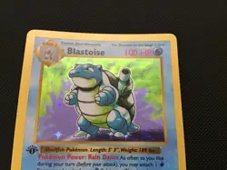 1999 Pokemon 1st edition shadowless base set Holo BLASTOISE NR/MINT - Image 2