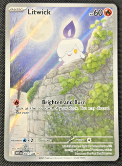Pokemon TCG - Litwick Illustration Rare - 101/086 - SV: White Flare - NM - Image 1