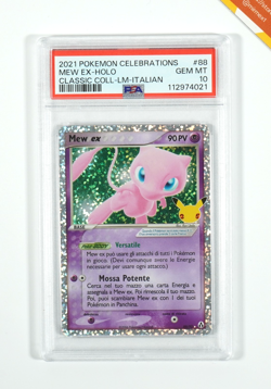 Pokemon PSA 10 Mew Ex #88 Holo Classic Collection Gran Festa 2021 Italiano - Image 1