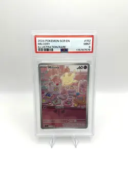 Pokemon TCG Milcery #152/142 Stellar Crown Illustration PSA 9 Mint Full Art - Image 1
