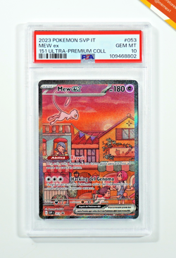 Pokemon PSA 10 Mew Ex #053 151 Ultra-Premium Collection Promo 2023 Italiano - Image 1