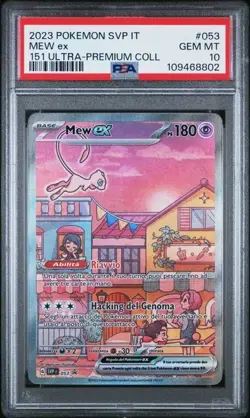 Pokemon PSA 10 Mew Ex #053 151 Ultra-Premium Collection Promo 2023 Italiano - Image 2