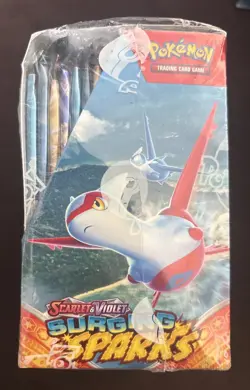 POKEMON SURGING SPARKS Booster Box Scarlet & Violet New Factory Sealed 36 Packs - Image 5
