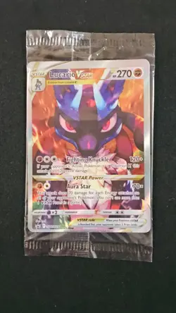 Pokemon - Crown Zenith ETB Promo - Lucario Vstar SWSH291 (Sealed) - Image 1