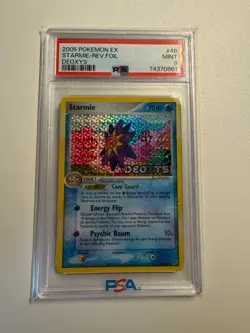 2005 Pokemon EX Deoxys #48 Starmie Reverse Holofoil PSA 9 - Image 1