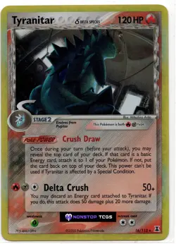 Tyranitar 16/113 Pokemon TCG Ex Series Delta Species Holo Rare - Image 1