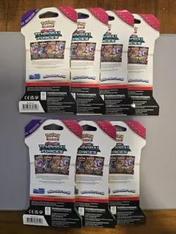 Pokemon Temporal Forces Sleeved Booster Packs X7 - Image 2