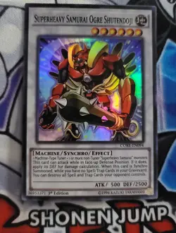 Yugioh Superheavy Samurai Ogre Shutendoji 1st Edition Core Super Rare LP - Image 1