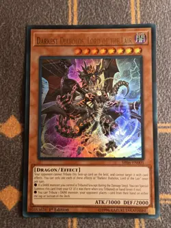 1x Darkest Diabolos, Lord of the Lair SR06-EN001 First Ed Ultra Rare Light Play - Image 1