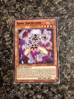 Yugioh Bone Archfiend - SDCK-EN003 - 1st Ed. Common - NM - Image 1