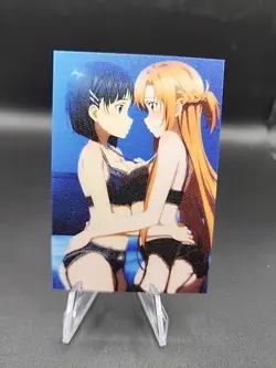 Kirigaya Suguha And Asuna Yuuki Art Sword Online Anime Waifu Card Doujin ACG... - Image 1