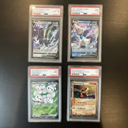 lot of 10 PSA graded pokemon cards Including hitmonchan ex and flygon ex - Image 2