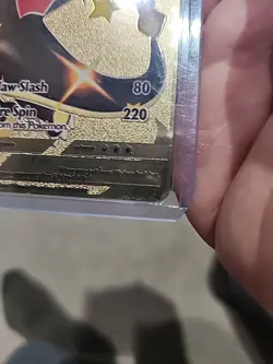 CHARIZARD V HP 220 Gold FOIL Pokemon Card 079/073 Fan Art Display Card - Image 5