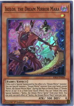 YuGiOh Card - (NM) Ikelos the Dream Mirror Mara RIRA-EN086 - 1st Ed Super Rare - Image 1