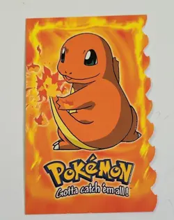 Pokemon Die-Cut Charmander Evoluton Card #4 of 12 with Slight Flaws See Photos - Image 1