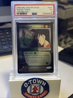 PSA 5 Limited Goku's Truce 247 Ultra Rare UR Dragon Ball Z DBZ Card Graded Slab - Image 1