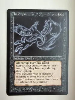 The Abyss English MtG Legends Card Magic the Gathering Reserved List - Image 1