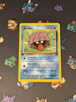 Pokemon Cards Shellder 54/62 Fossil FIRST EDITION WOTC - (NM-) #3 - Image 1