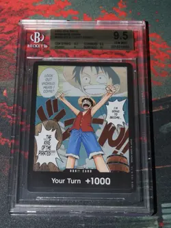 2022 One Piece Romance Dawn - Monkey D. Luffy DON!! Card - BGS 9.5 Gem Mint - Image 1