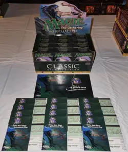 MTG: 6TH EDITION Tournament Pack box w/12 NM deck boxes/inserts, NO CARDS, 1999 - Image 1