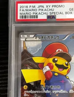 PSA10 Mario Pikachu 294/XY-P Special Box Limited Promo Pokemon Card Japanese - Image 2