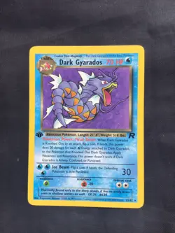 Pokemon Cards: Team Rocket 1st Edition Rare: Dark Gyarados 25/82 - Image 1