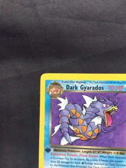 Pokemon Cards: Team Rocket 1st Edition Rare: Dark Gyarados 25/82 - Image 2