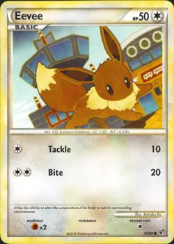 Eevee 47/90 Common Undaunted Pokemon Card LP - Image 1