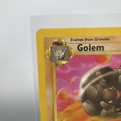 Golem 1st Edition 1999 Fossil Series Set Pokemon Card 36/62 LP-NM - Image 2