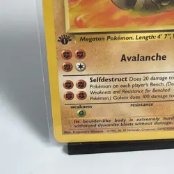 Golem 1st Edition 1999 Fossil Series Set Pokemon Card 36/62 LP-NM - Image 5