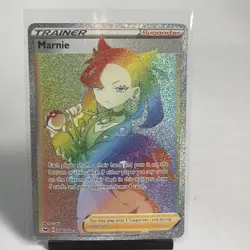 Marnie Secret 208/202 Swsh01 Sword & Shield Holo Pokemon TCG NM Card Rainbow - Image 1