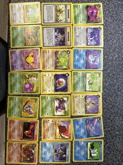 Team Rocket Pokemon Card Bundle LP-MP - Image 1