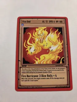 Fire God 052/150 Epic Rarity Ward Trading Card Generation 1 - Image 1