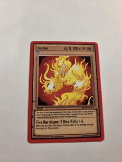 Fire God 052/150 Epic Rarity Ward Trading Card Generation 1 - Image 2