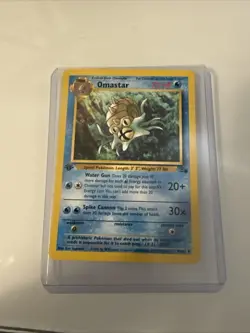 Pokemon TCG Omastar Fossil Card 40/62 Regular 1999-2000 1st Edition - Image 1