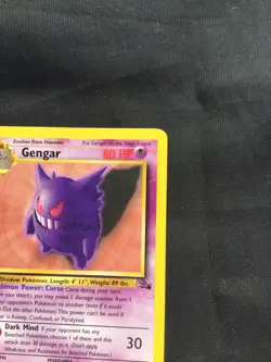 Pokemon Cards: Fossil 1st Edition Rare: Gengar 20/62 - Image 3