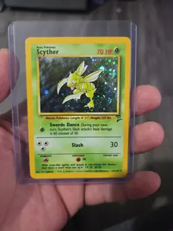 SCYTHER - 17/130 - Base Set 2 - Holo - Pokemon Card - EXC / NEAR MINT - Image 1