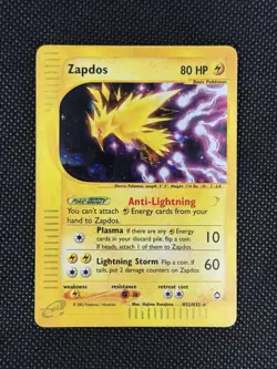 Zapdos - H32/H32 - Pokemon Aquapolis Holo Rare Card NM- - Image 2