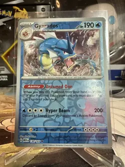 Gyarados Reverse Holo Rare Pokemon 151 Scarlet & Violet Card 130/165 -MINT - RAW - Image 1
