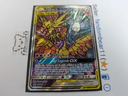 2019 Moltres & Zapdos & Articuno GX BLACK STAR PROMO card SM210 Pokemon NM/LP - Image 2