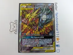 2019 Moltres & Zapdos & Articuno GX BLACK STAR PROMO card SM210 Pokemon NM/LP - Image 5