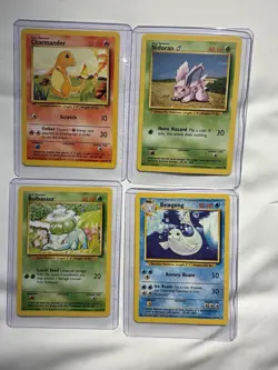 Pokemon Cards WOTC 1999 Bundle X 4 Cards Vintage Great Condition With Holders - Image 1