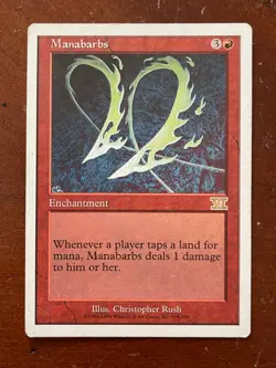 MTG 6th Edition VI Manabarbs LP - Image 1