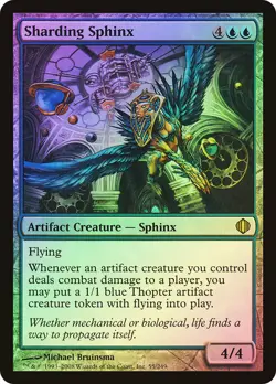 MTG FOIL Sharding Sphinx - Shards of Alara #55 - Image 1