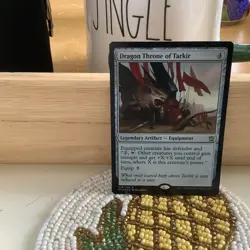 MTG Foil Khans of Tarkir KTK Dragon Throne of Tarkir MINT - Image 1