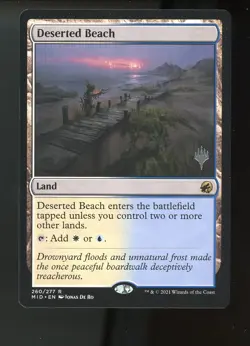 MTG Deserted Beach Innistrad Midnight Hunt Pack Promo 260/277 - Image 1