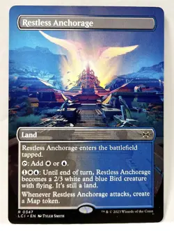 MTG Restless Anchorage Borderless LCI - Ixalan - LAND #347 NM - Image 1