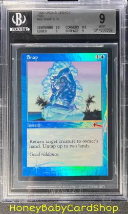 MTG Urza's Legacy Foil 1999 Snap BGS 9.0 MINT Silver Age Staple - Image 1